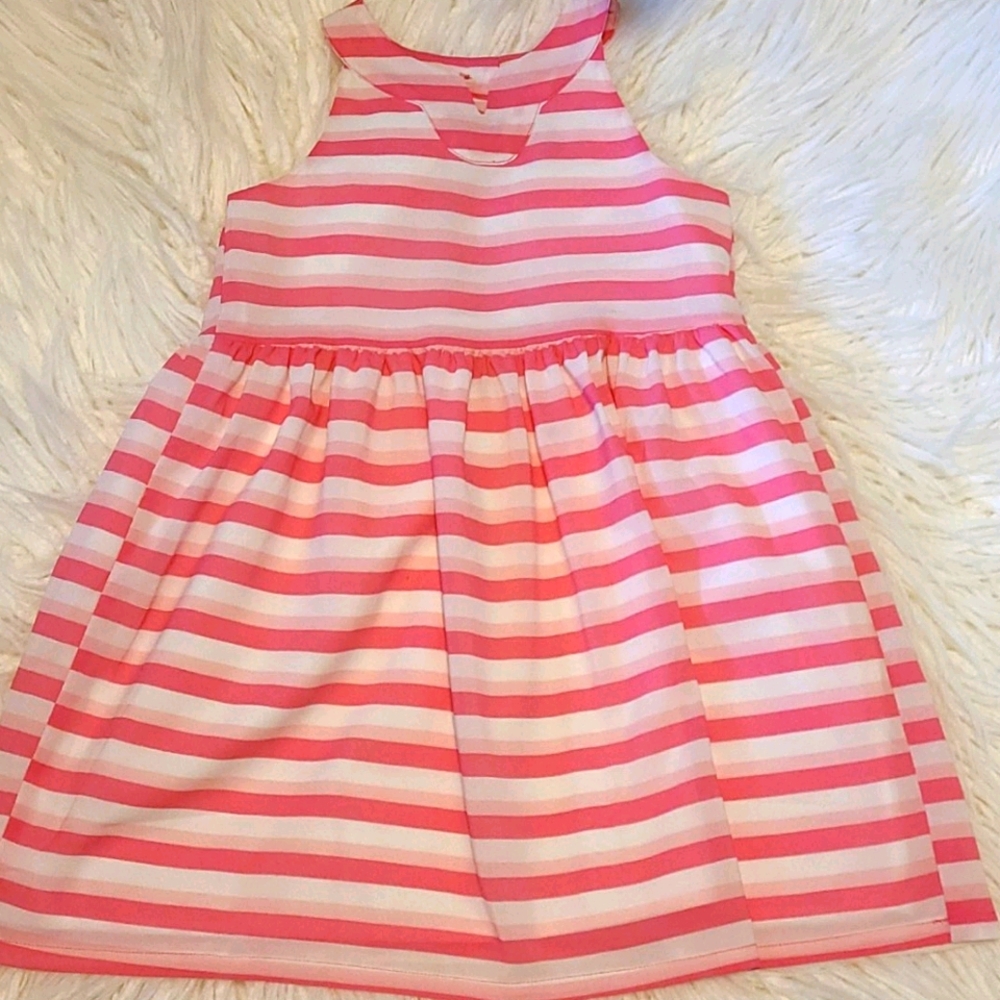 Gymboree Girls 4T Pink striped dress